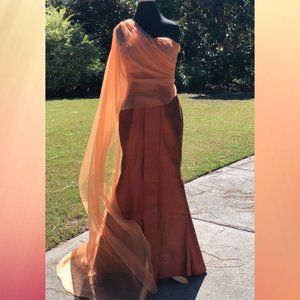 Custom Made Thai Silk Floor Length Gown
